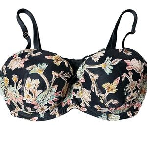 Victorias Secret Floral Black Bra 32DD